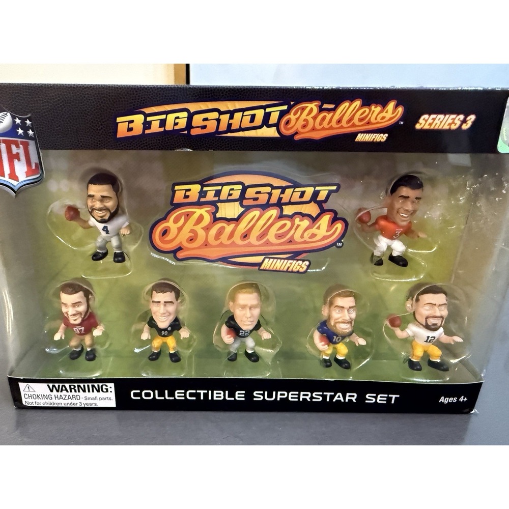 Big Shot Ballers Minifigs NFL Series 3 Collectible Superstar Set Figurines New